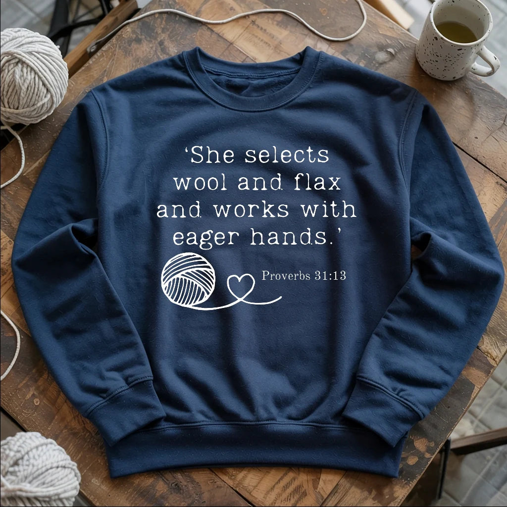 Crochet In Bible Sweatshirt - Prismatic Fiber Arts