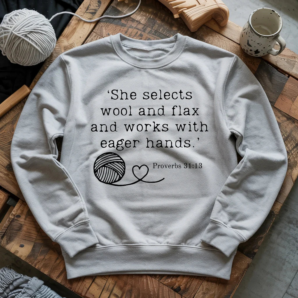 Crochet In Bible Sweatshirt - Prismatic Fiber Arts