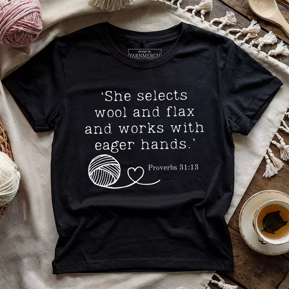 Crochet In Bible T-shirt - Prismatic Fiber Arts