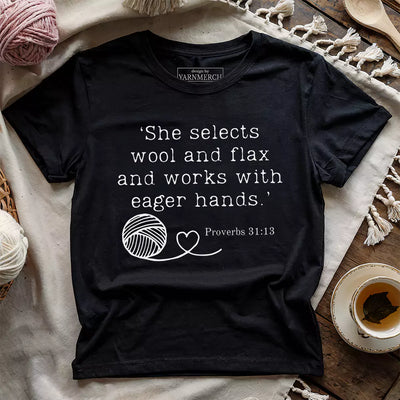 Crochet In Bible T-shirt - Prismatic Fiber Arts