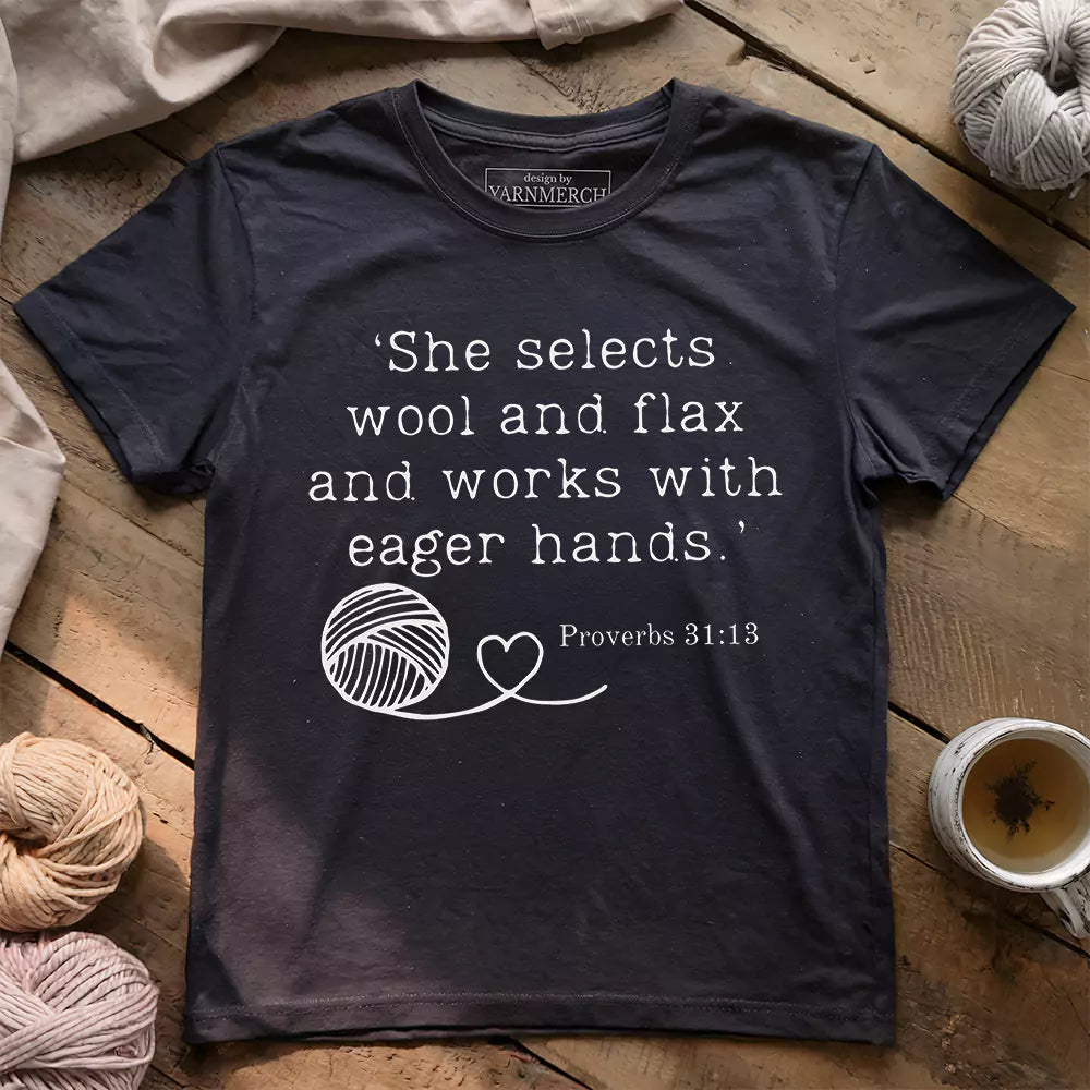 Crochet In Bible T-shirt - Prismatic Fiber Arts