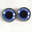 Dark Blue Crow Sew-On Button Glass Eyes - Prismatic Fiber Arts