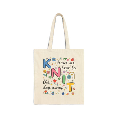 Cute Knitting Tote Bag - Prismatic Fiber Arts