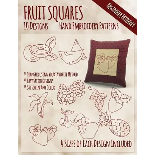 Fruit Squares Hand Embroidery Patterns
