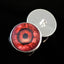 Dark Bloody Eyeball Sew-On Button Glass Eyes - Prismatic Fiber Arts