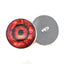 Dark Bloody Eyeball Sew-On Button Glass Eyes - Prismatic Fiber Arts
