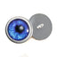 Dark Blue Anime with Whites Sew-On Button Glass Eyes - Prismatic Fiber Arts