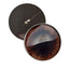 Dark Brown Fox Sew-On Button Glass Eyes - Prismatic Fiber Arts