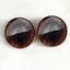 Dark Brown Fox Sew-On Button Glass Eyes - Prismatic Fiber Arts