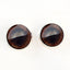 Dark Brown Fox Sew-On Button Glass Eyes - Prismatic Fiber Arts