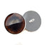 Dark Brown Fox Sew-On Button Glass Eyes - Prismatic Fiber Arts