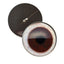 Dark Brown Human with Whites Sew-On Button Glass Eyes - Prismatic Fiber Arts