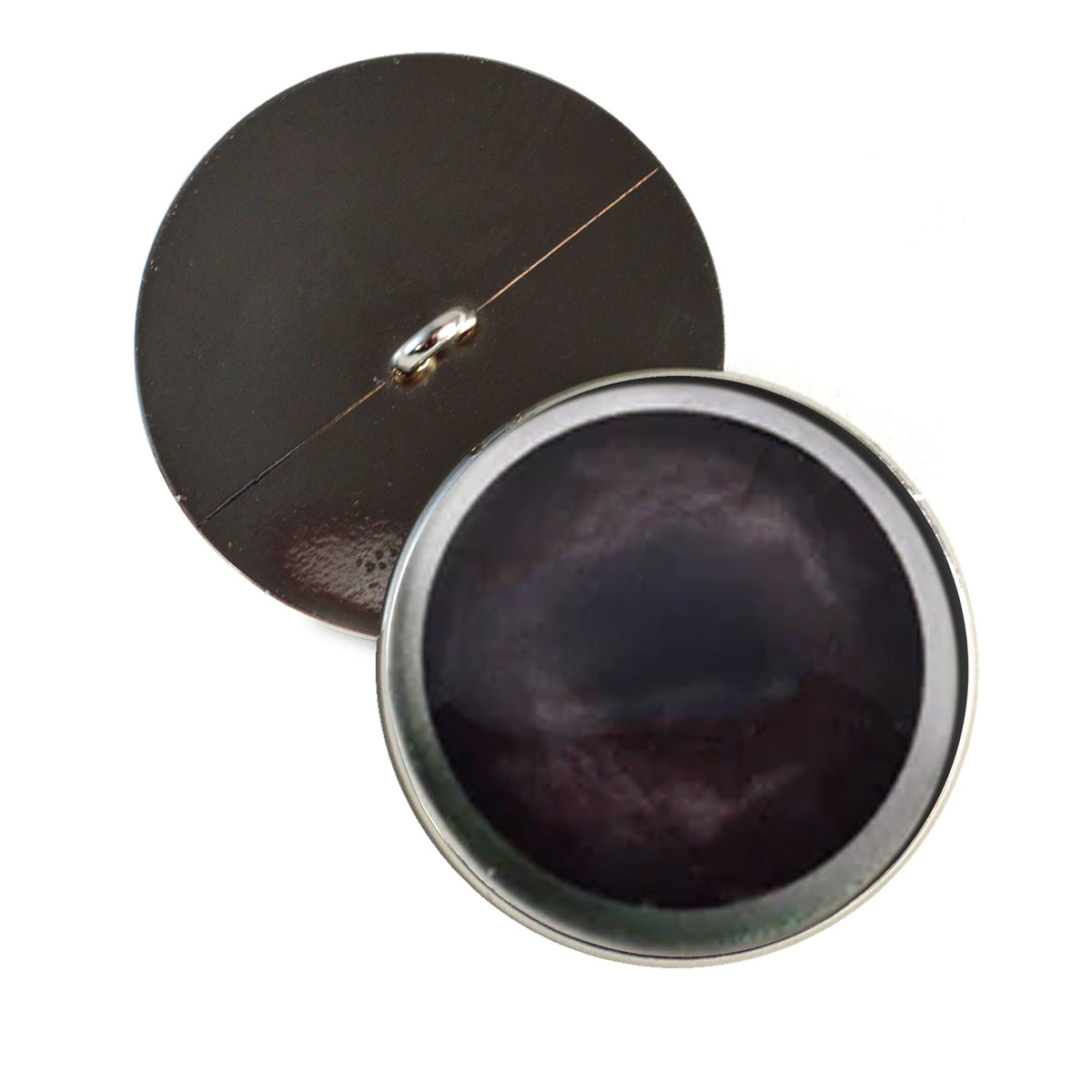 Dark Brown Raccoon Sew-On Button Glass Eyes - Prismatic Fiber Arts