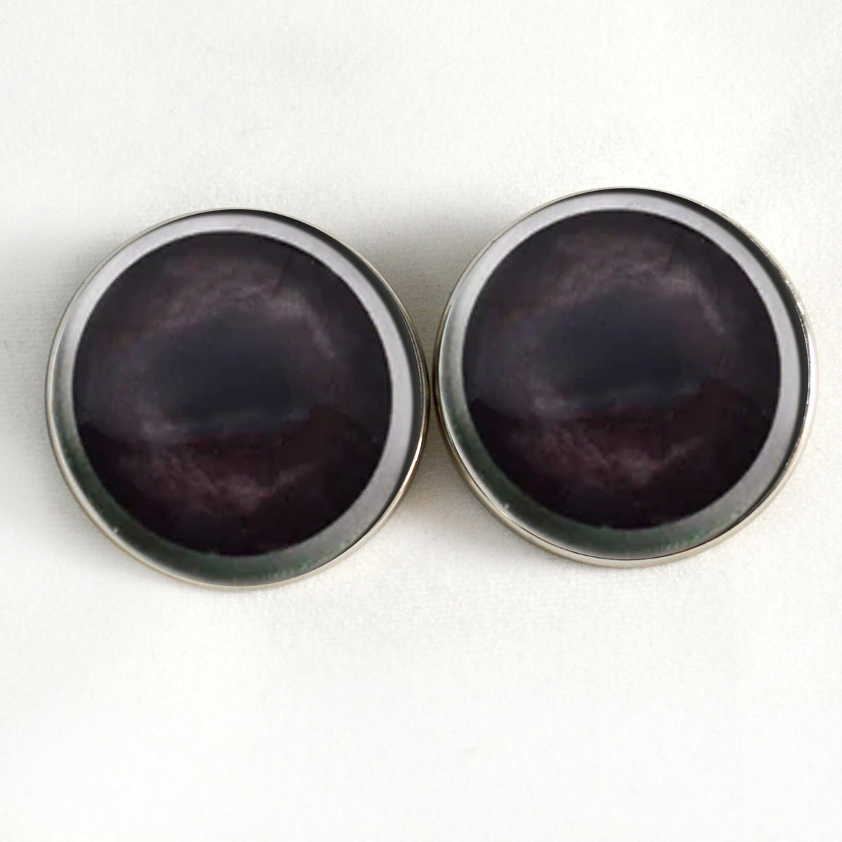 Dark Brown Raccoon Sew-On Button Glass Eyes - Prismatic Fiber Arts