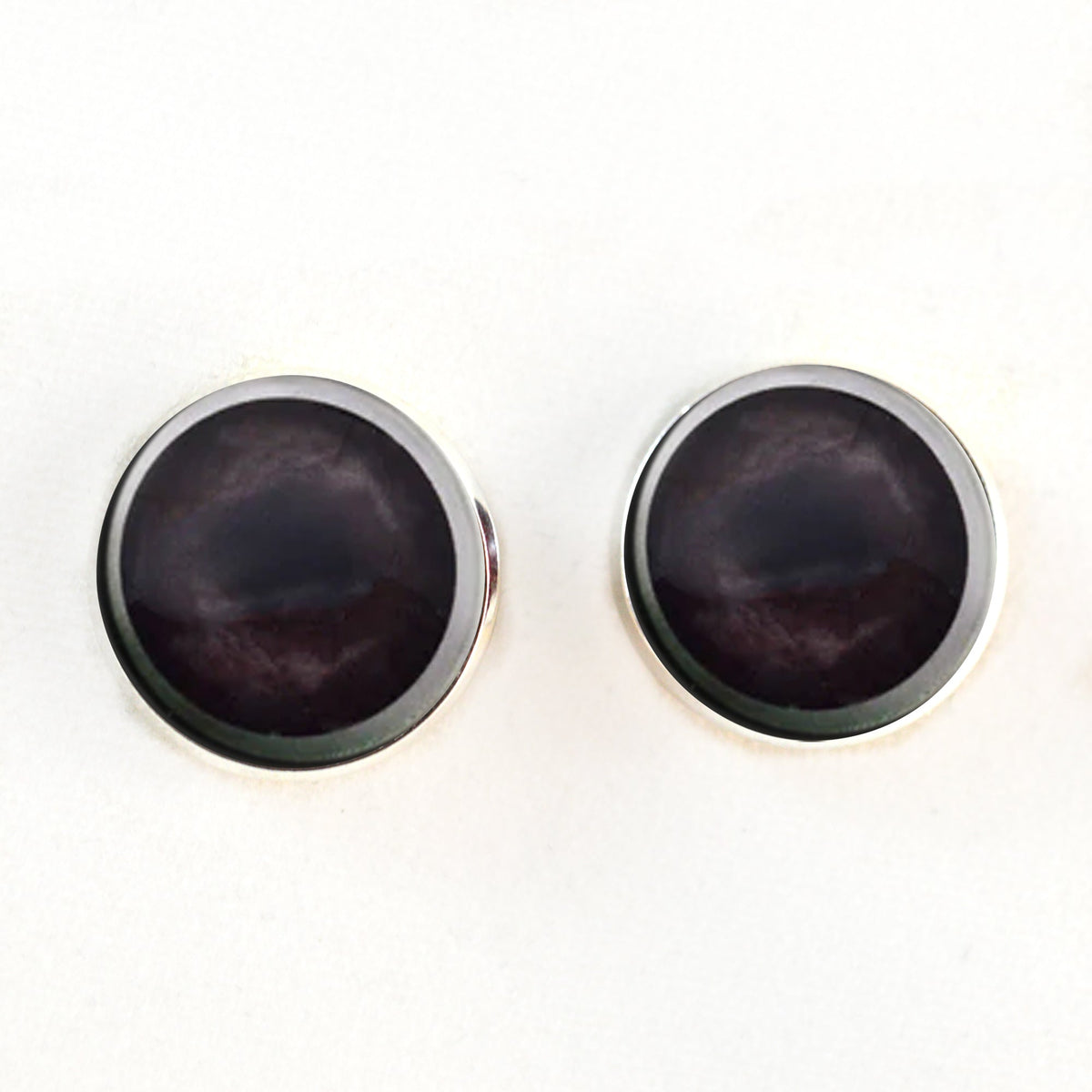 Dark Brown Raccoon Sew-On Button Glass Eyes - Prismatic Fiber Arts