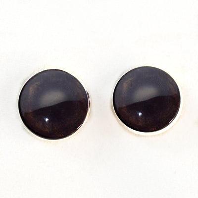Dark Brown Dog Sew-On Button Glass Eyes - Prismatic Fiber Arts