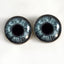 Sparkling Dark Gray Sew-On Button Glass Eyes - Prismatic Fiber Arts