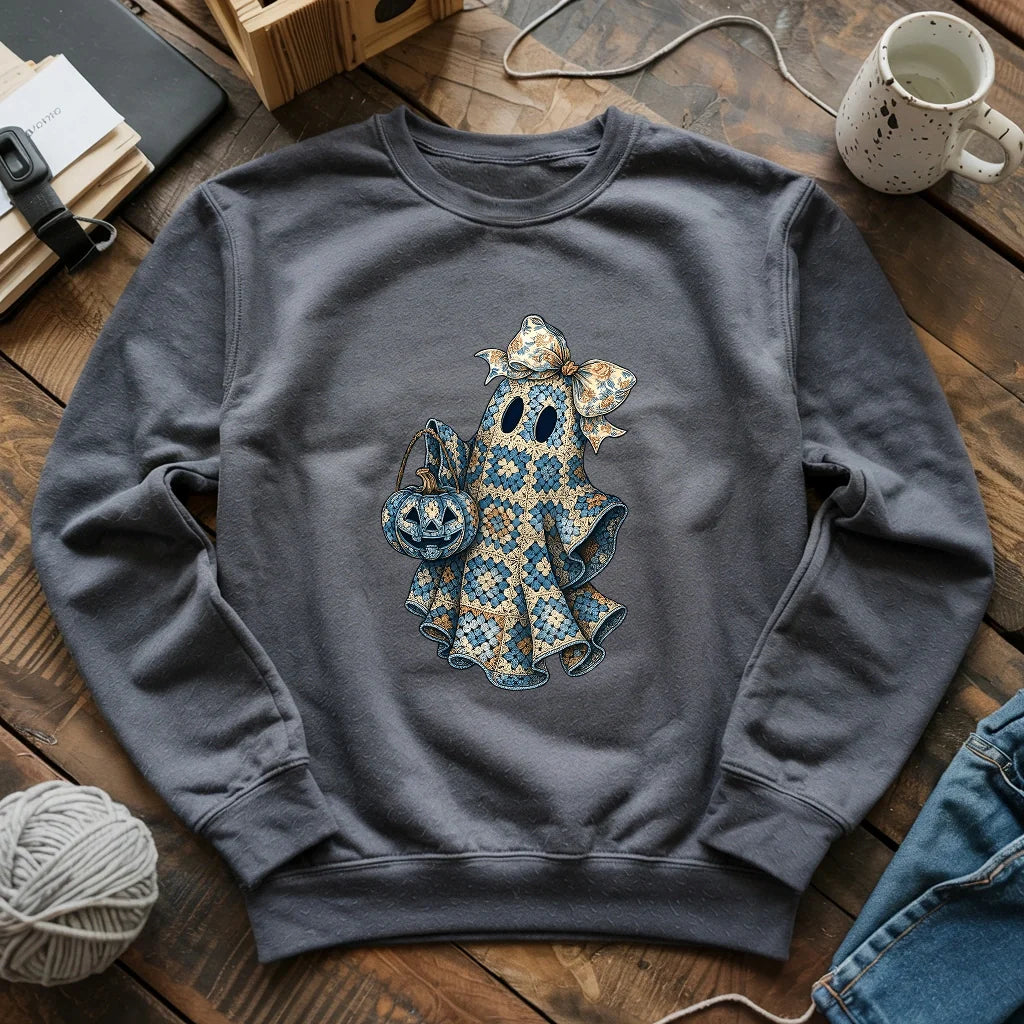 Granny Ghost Sweatshirt - Prismatic Fiber Arts