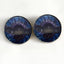 Dark Raven Purple & Blue Viking Sew-On Button Glass Eyes - Prismatic Fiber Arts