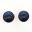 Dark Raven Purple & Blue Viking Sew-On Button Glass Eyes - Prismatic Fiber Arts