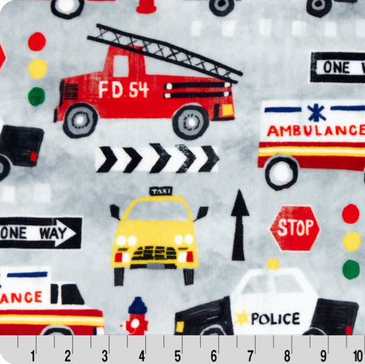 Digital Cuddle Multi 1St Responders 58"/60" Fabric per yard
