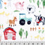 Farmer Ted Digital Cuddle® Multi 58/60" Fabric Per Yard - Prismatic Fiber Arts