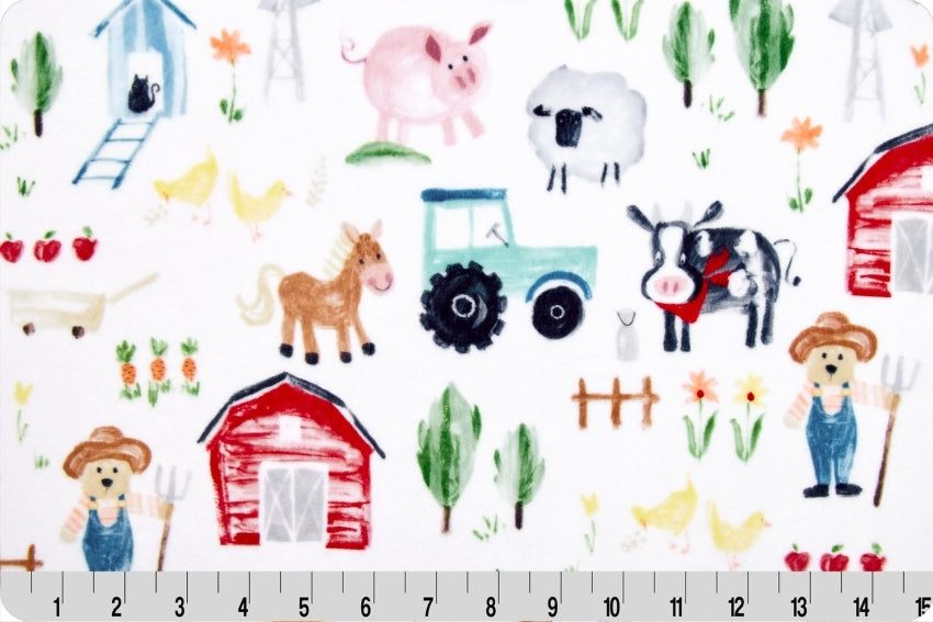 Farmer Ted Digital Cuddle® Multi 58/60" Fabric Per Yard - Prismatic Fiber Arts