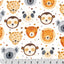 Digital Cuddle Natural Heads Up 58"/60" Fabric per yard