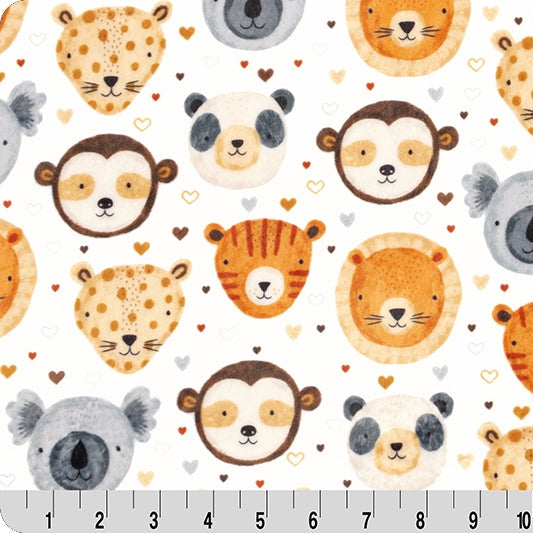 Digital Cuddle Natural Heads Up 58"/60" Fabric per yard