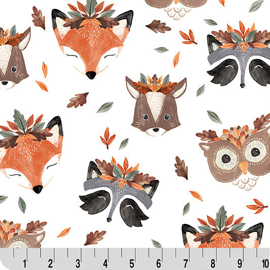 Digital Cuddle Multi Leaf Me Be 58"/60" Fabric per yard