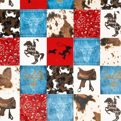 Saddle Up Digital Cuddle® Natural 58/60" Fabric Per Yard - Prismatic Fiber Arts