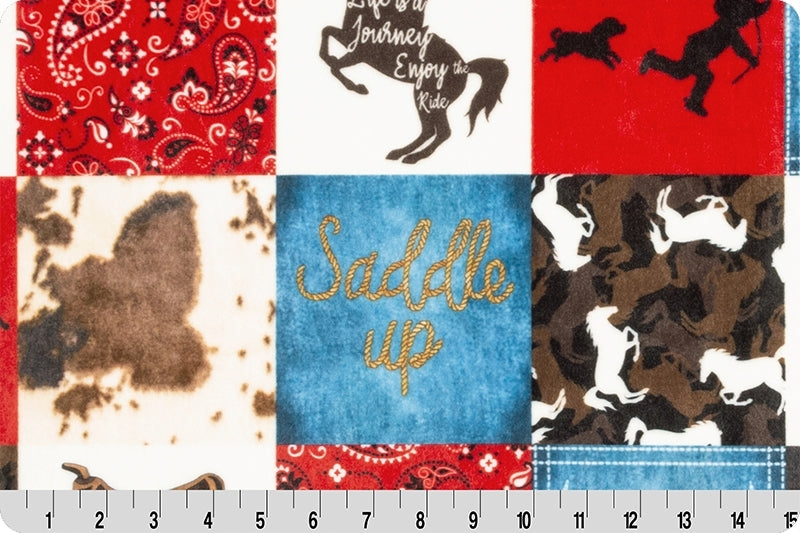 Saddle Up Digital Cuddle® Natural 58/60" Fabric Per Yard - Prismatic Fiber Arts