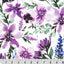Digital Cuddle Wisteria Spring Flowers 58"/60" Fabric per yard