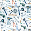 Digital Cuddle Multi Tool Time 58"/60" Fabric per yard