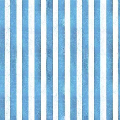 Blue Rugged Stripe Route 66 Cotton 44"/45" Fabric Per Yard - Prismatic Fiber Arts