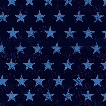 Blue Rugged Stars Route 66 Cotton 44"/45" Fabric Per Yard - Prismatic Fiber Arts