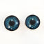 Deep Blue Human Inspired Sew-On Button Glass Eyes - Prismatic Fiber Arts