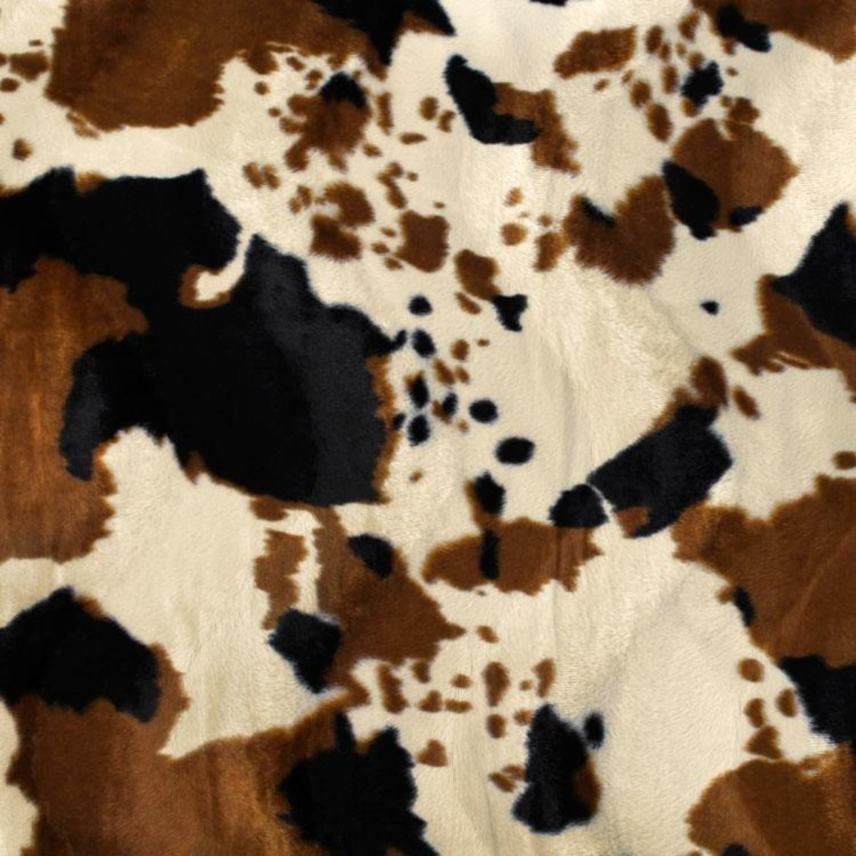 Cow Print Velboa Faux Fur - Prismatic Fiber Arts