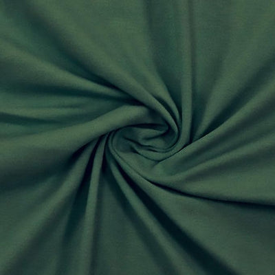 FabricLA 10 oz Cotton Spandex Jersey Knit Fabric – 4-Way Stretch | Evergreen - Prismatic Fiber Arts