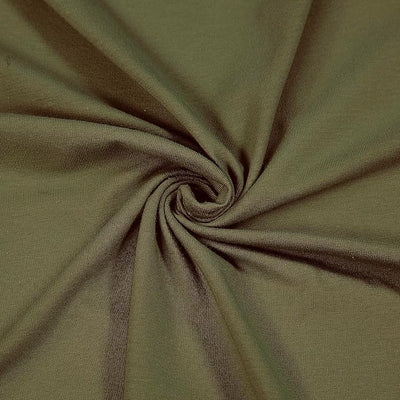 FabricLA 10 oz Cotton Spandex Jersey Knit Fabric – 4-Way Stretch | Olive - Prismatic Fiber Arts