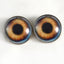 Light Brown Dog Sew-On Button Glass Eyes - Prismatic Fiber Arts