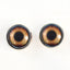 Light Brown Dog Sew-On Button Glass Eyes - Prismatic Fiber Arts
