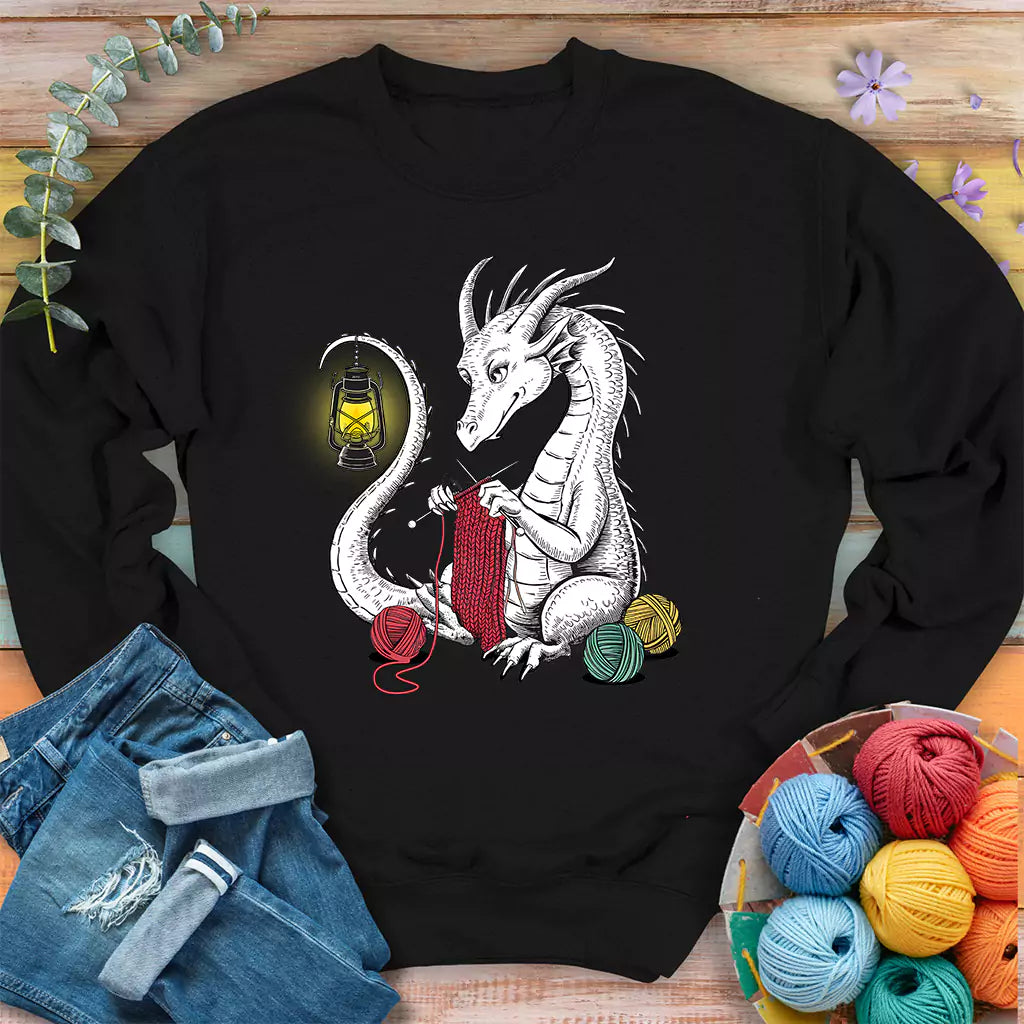Dragwool Sweatshirt - Prismatic Fiber Arts