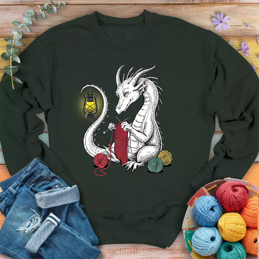 Dragwool Sweatshirt - Prismatic Fiber Arts