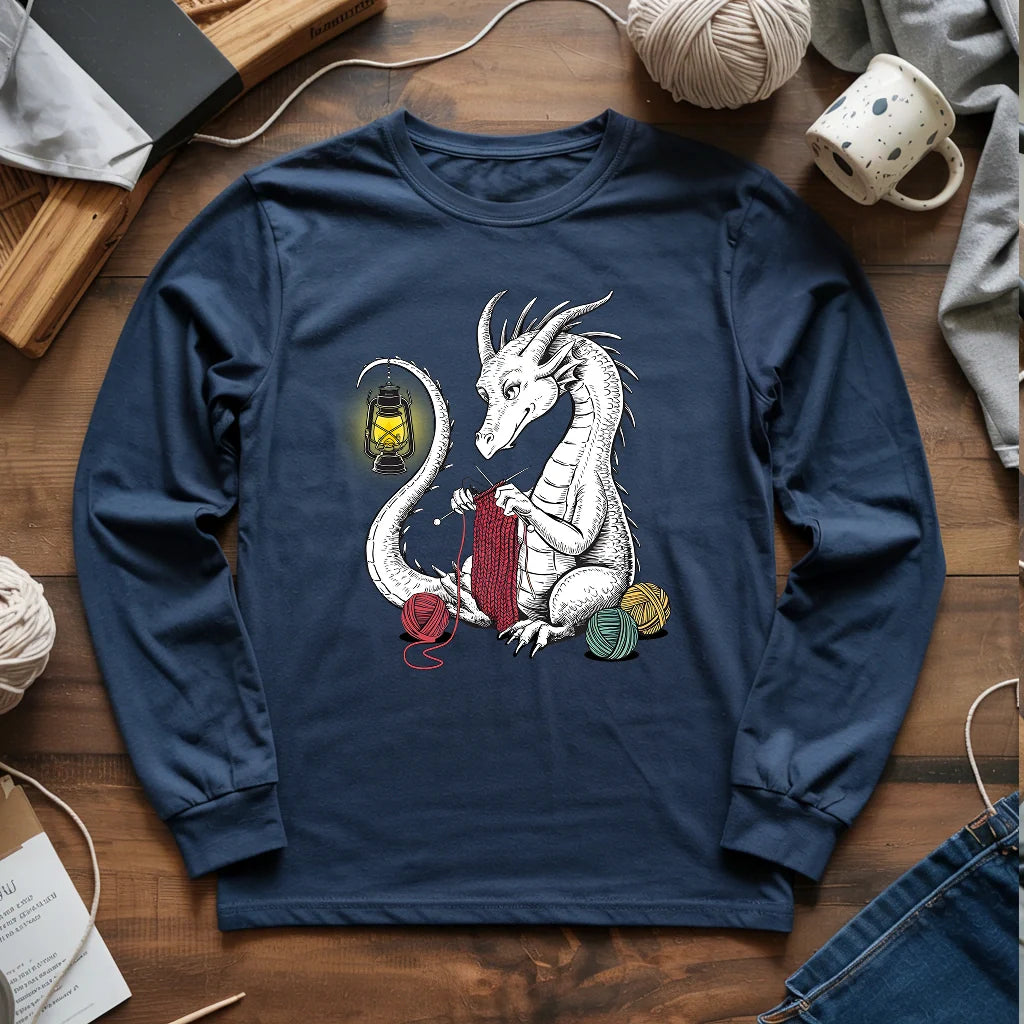 Dragwool Long Sleeve T-shirt - Prismatic Fiber Arts