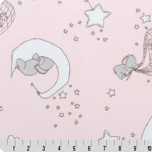 Digital Cuddle Blush Smd Dream Big 2 58"/60" Fabric per yard
