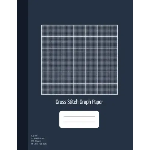 Cross Stitch Graph Paper: 14 Lines Per Inch, Graph Paper for Embroidery and Needlework, 8.5''x11'', 100 Sheets