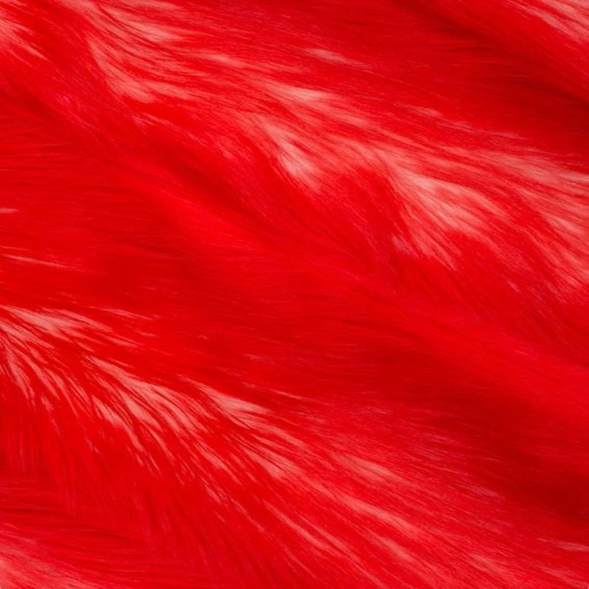Snow Luxury Two Tone Shaggy Faux Fur Fabric - Prismatic Fiber Arts