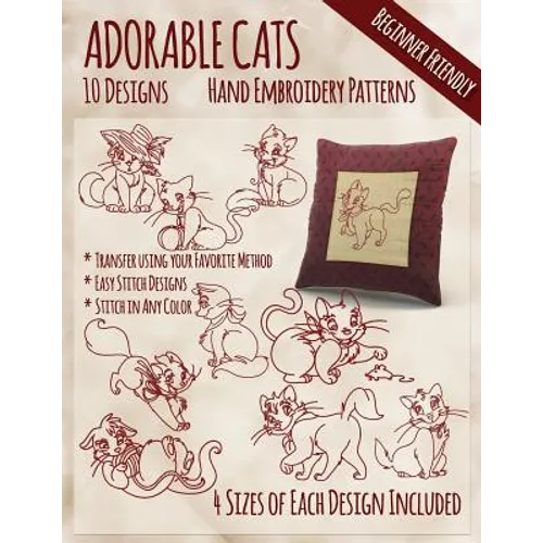 Adorable Cats Hand Embroidery Patterns
