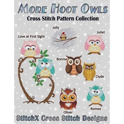 More Hoot Owls ... Cross Stitch Pattern Collection